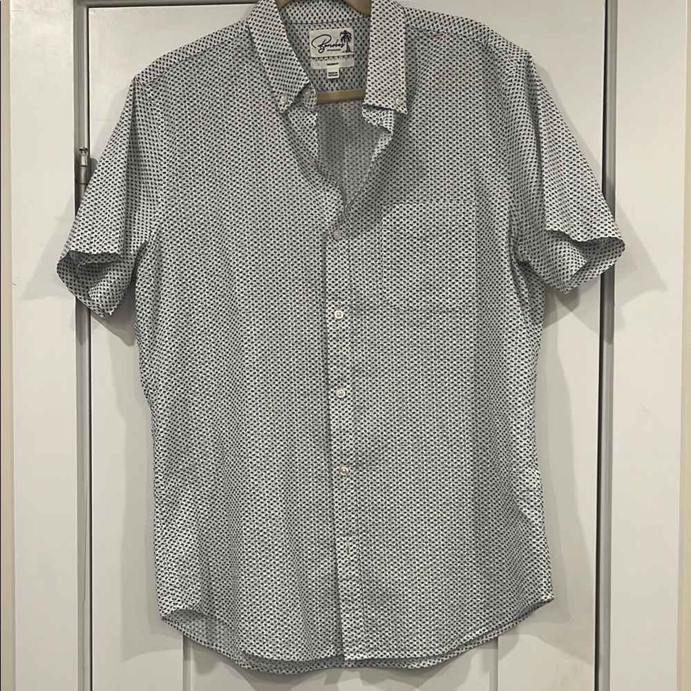 Men's Blue Patterned Shirt